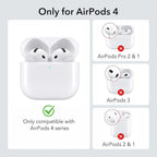 Entronix Case Compatible with AirPods 4th Gen - Luxury Leather Cover