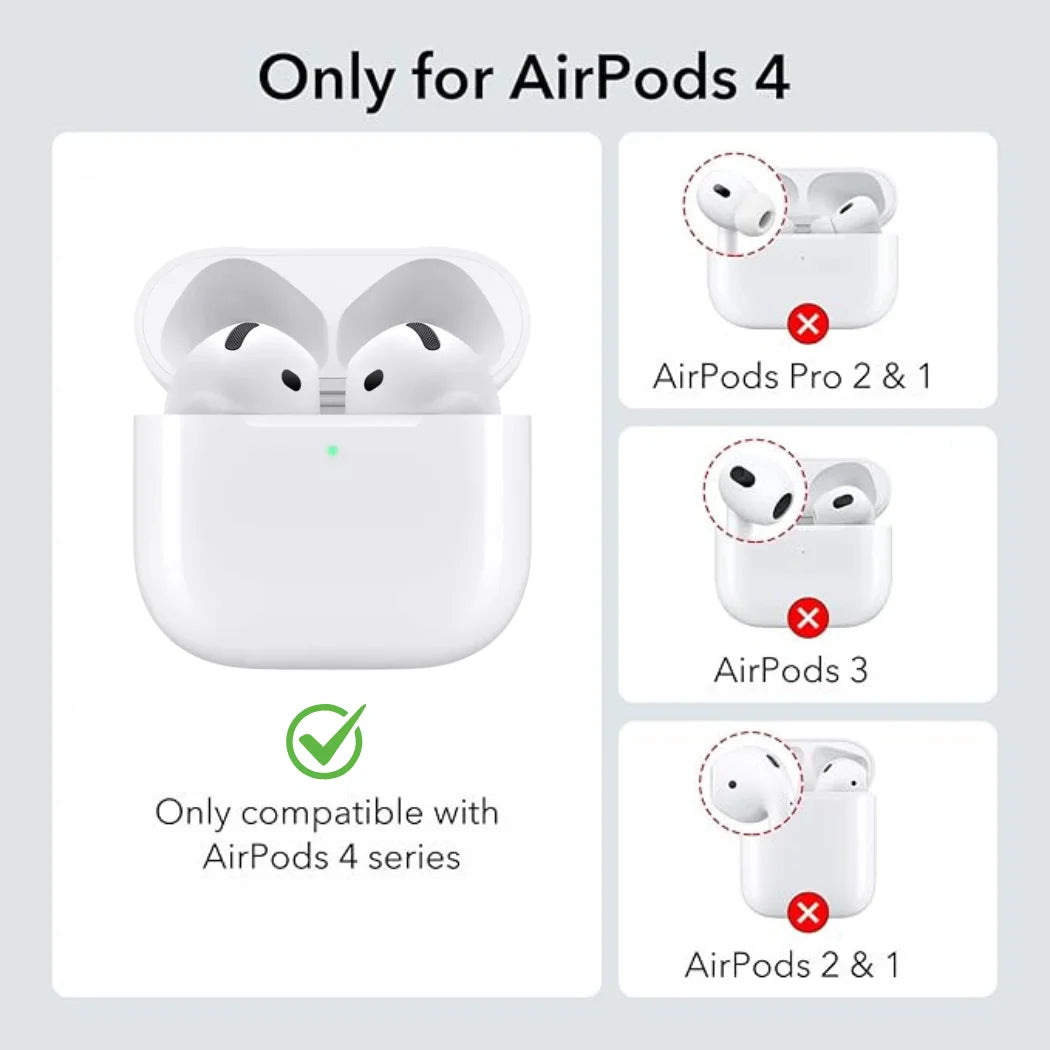 Entronix Case Compatible with AirPods 4th Gen - Luxury Leather Cover