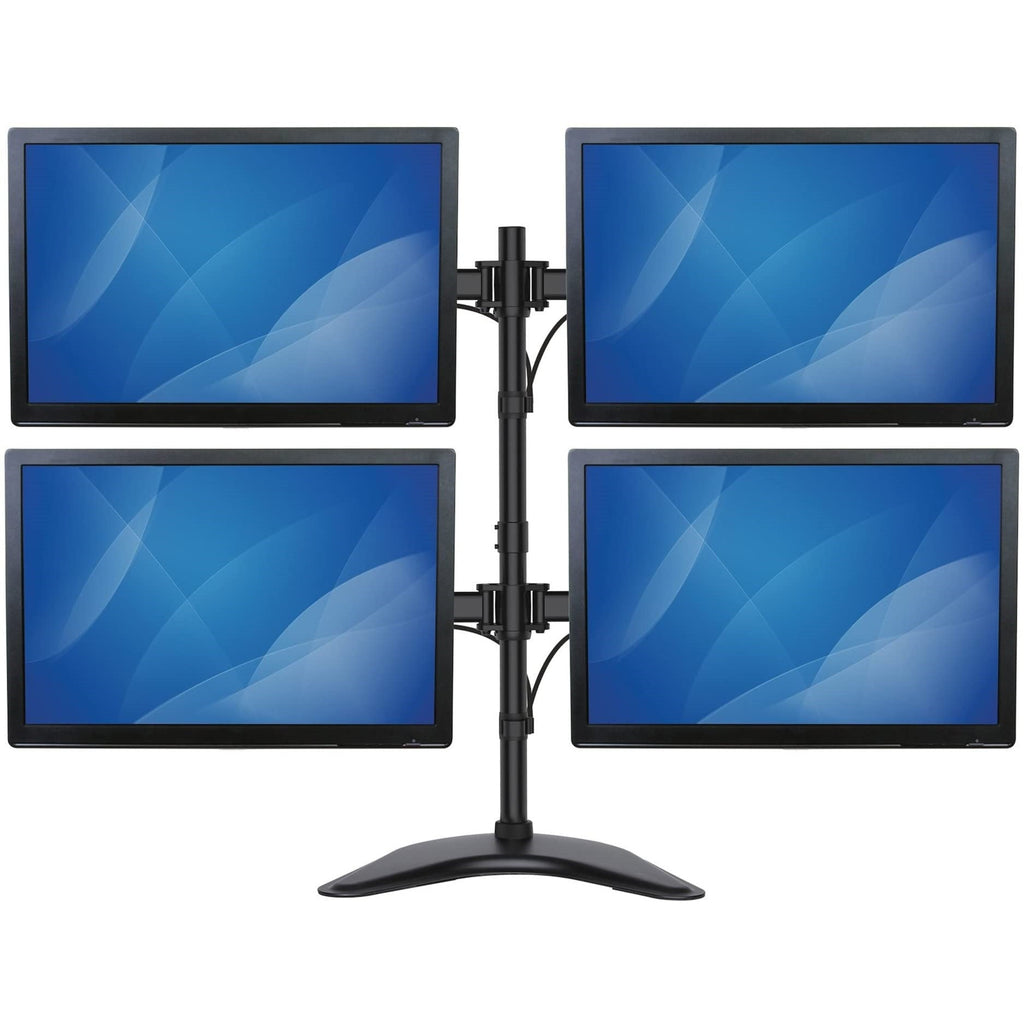 Articulating Quad Monitor Desktop