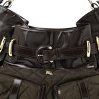 Nylon Quilted Bromley Hobo Brown