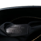 Calfskin Small Sac De Jour Black