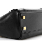 Supple Shiny Lambskin Little New Luggage Black