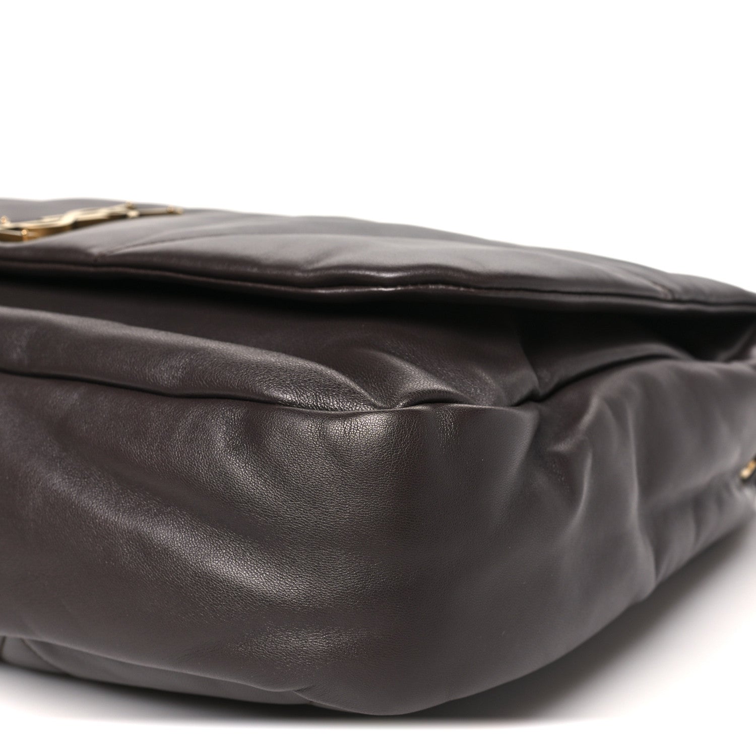 Lambskin Matelasse Monogram Large Jamie 4.3 Dark Sweet Chocolate