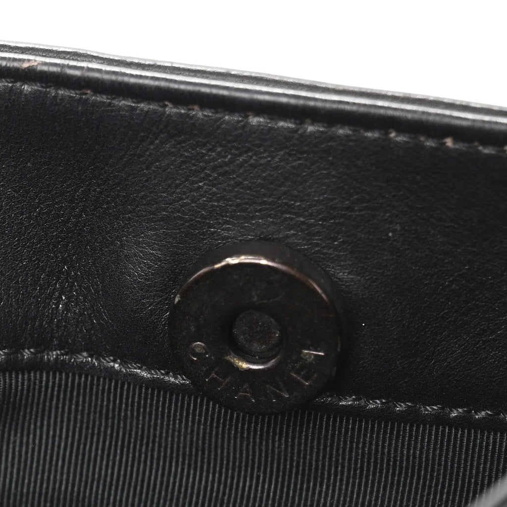 Lambskin CC Shoulder Bag Black