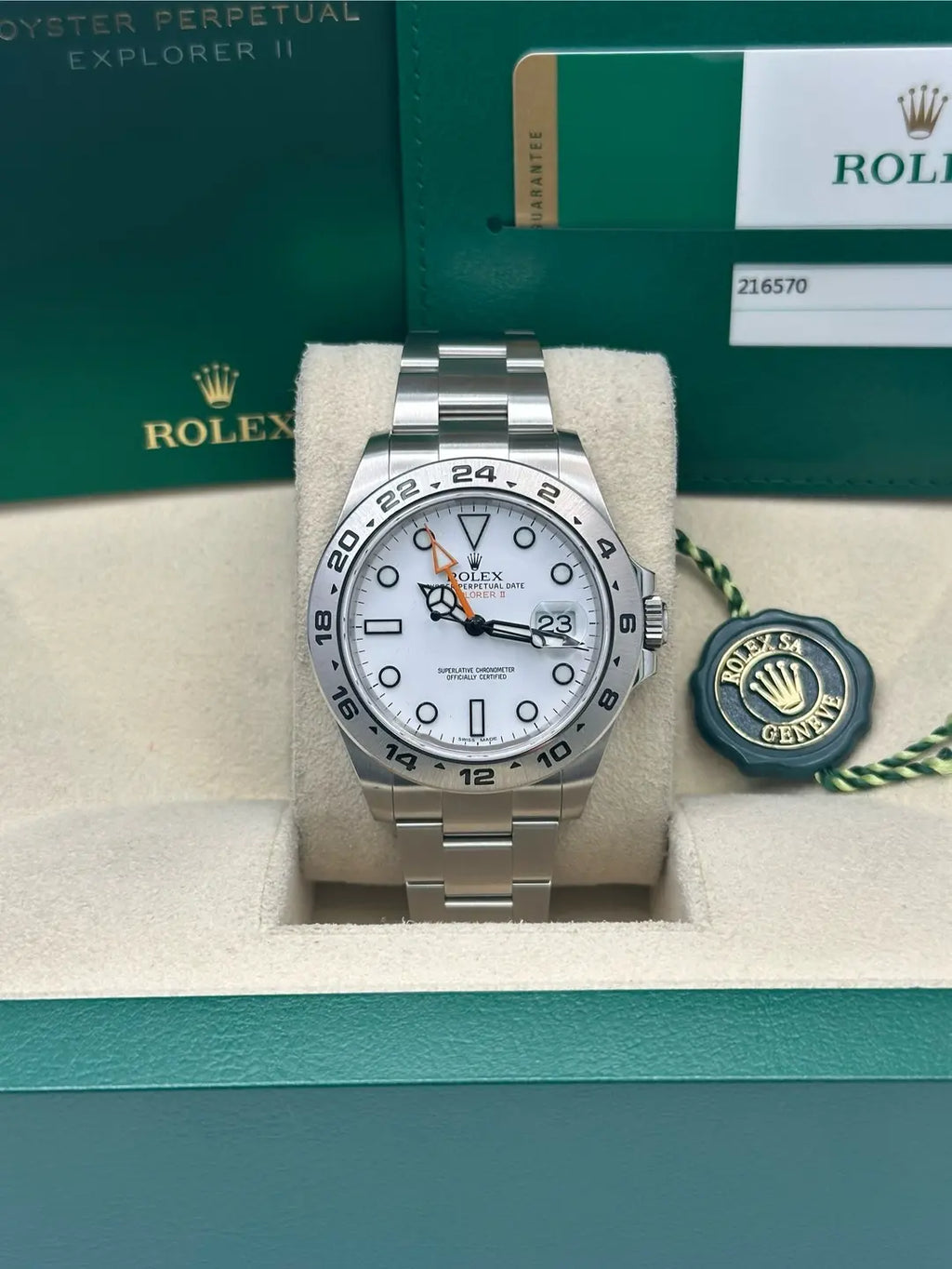 Rolex Oyster Perpetual Explorer II  -  216570 w
