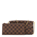 Damier Ebene Pochette Felicie Chain Wallet