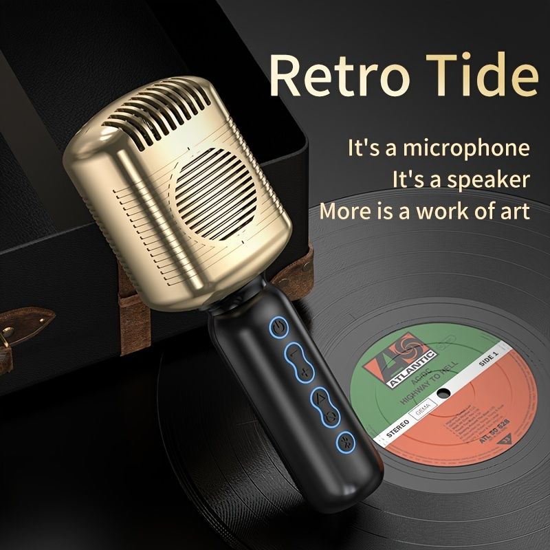 New Wireless Microphone Speaker All-in-one Family Handheld KTV Singing Mobile Phone Live Broadcast Artifact Christmas Gift For Women/Kids/Children/Men/Adults