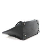 Drummed Calfskin Mini Luggage Black