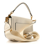 Soft Grainy Calfskin Alltime Shoulder Bag White