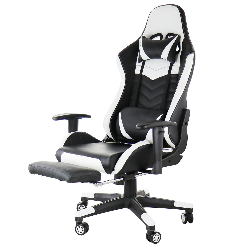 Gaming Chair in Black and White