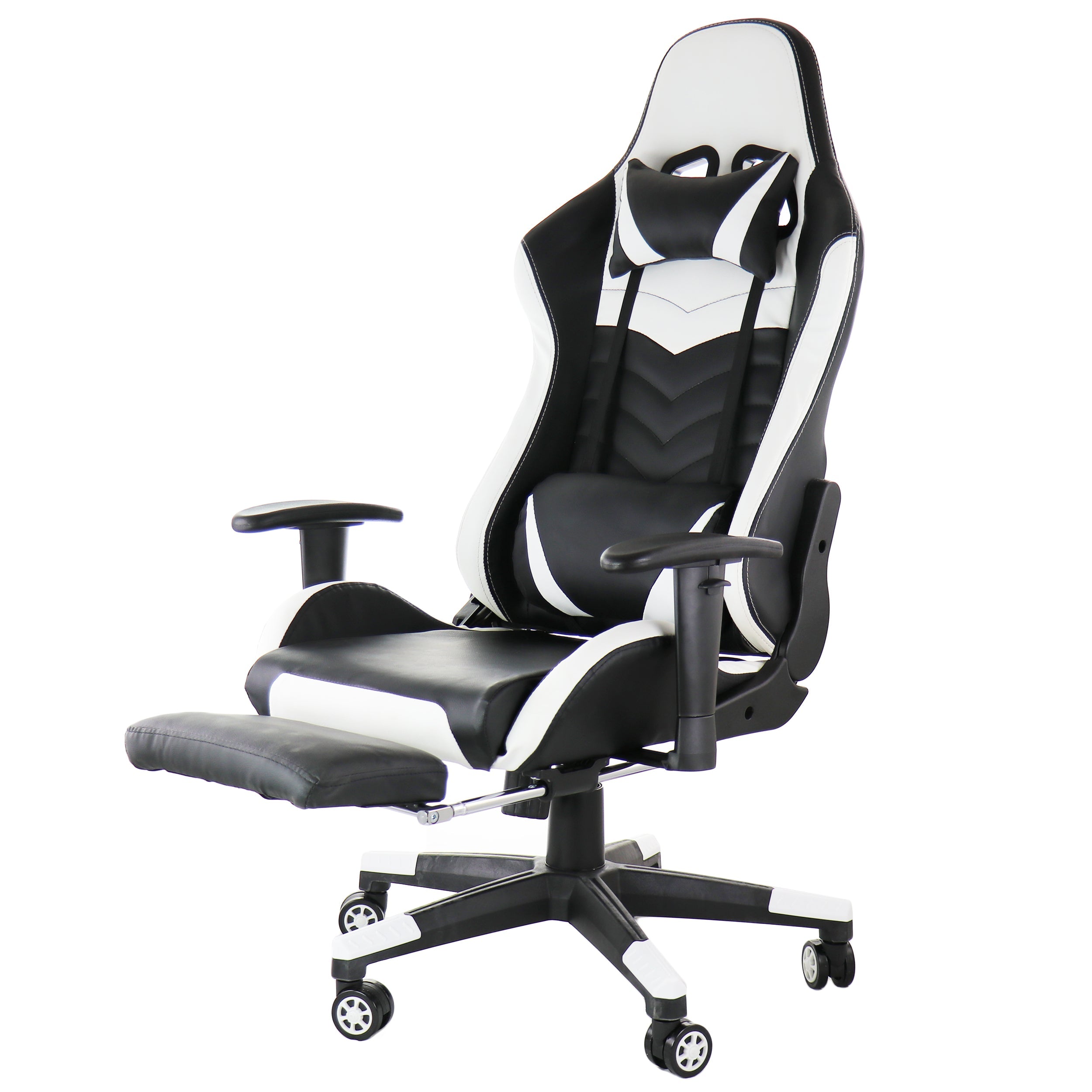 Gaming Chair in Black and White