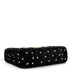 Velvet Small Rockstud Spike Shoulder Bag Black