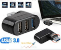High Speed 3 Port USB 3.0 Multi HUB Splitter Expansion Desktop PC Laptop Adapter