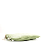 GG Grainy Calfskin Emblem Super Mini Shoulder Bag Sage Leaf