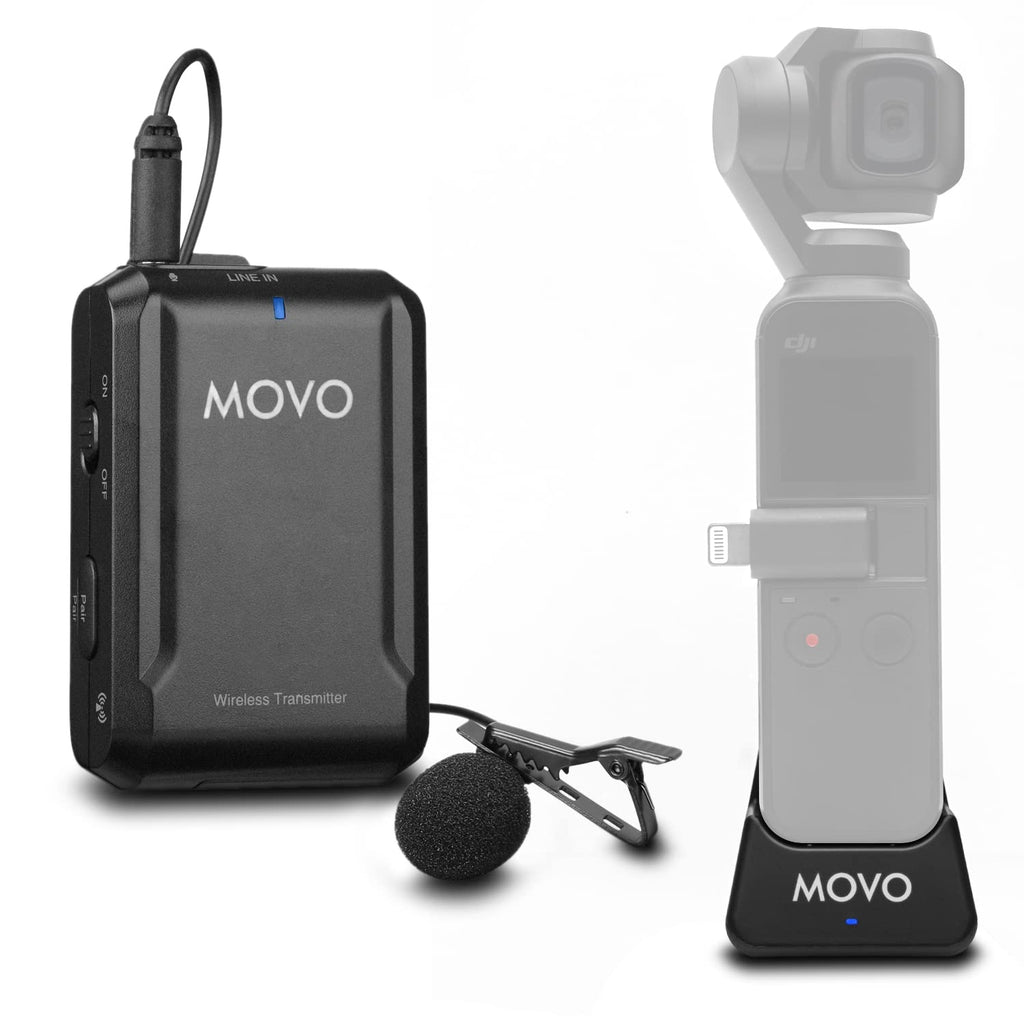 Movo Edge-OP Wireless Lavalier Microphone for Osmo Pocket 1 and 2