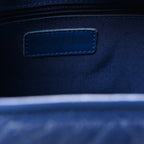 Aged Calfskin Quilted Medium Gabrielle Hobo Blue
