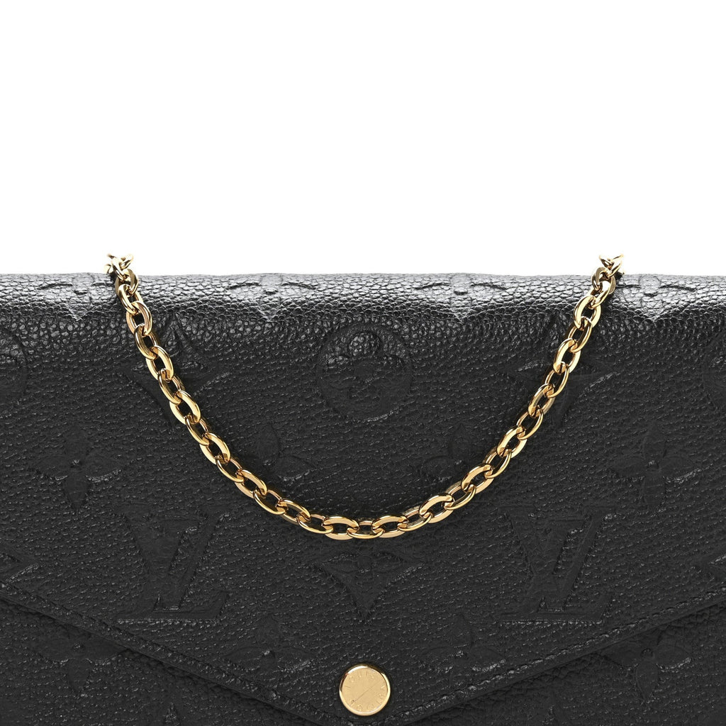 Empreinte Pochette Felicie Chain Wallet Black