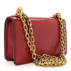 Calfskin J'Adior Chain Flap Bag Red