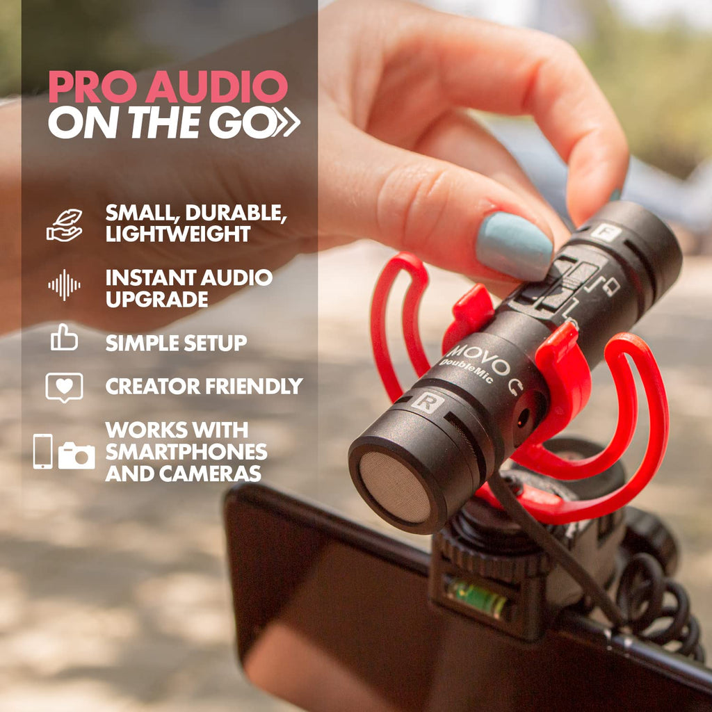 Movo DoubleMic V2 Dual Capsule Shotgun Microphone