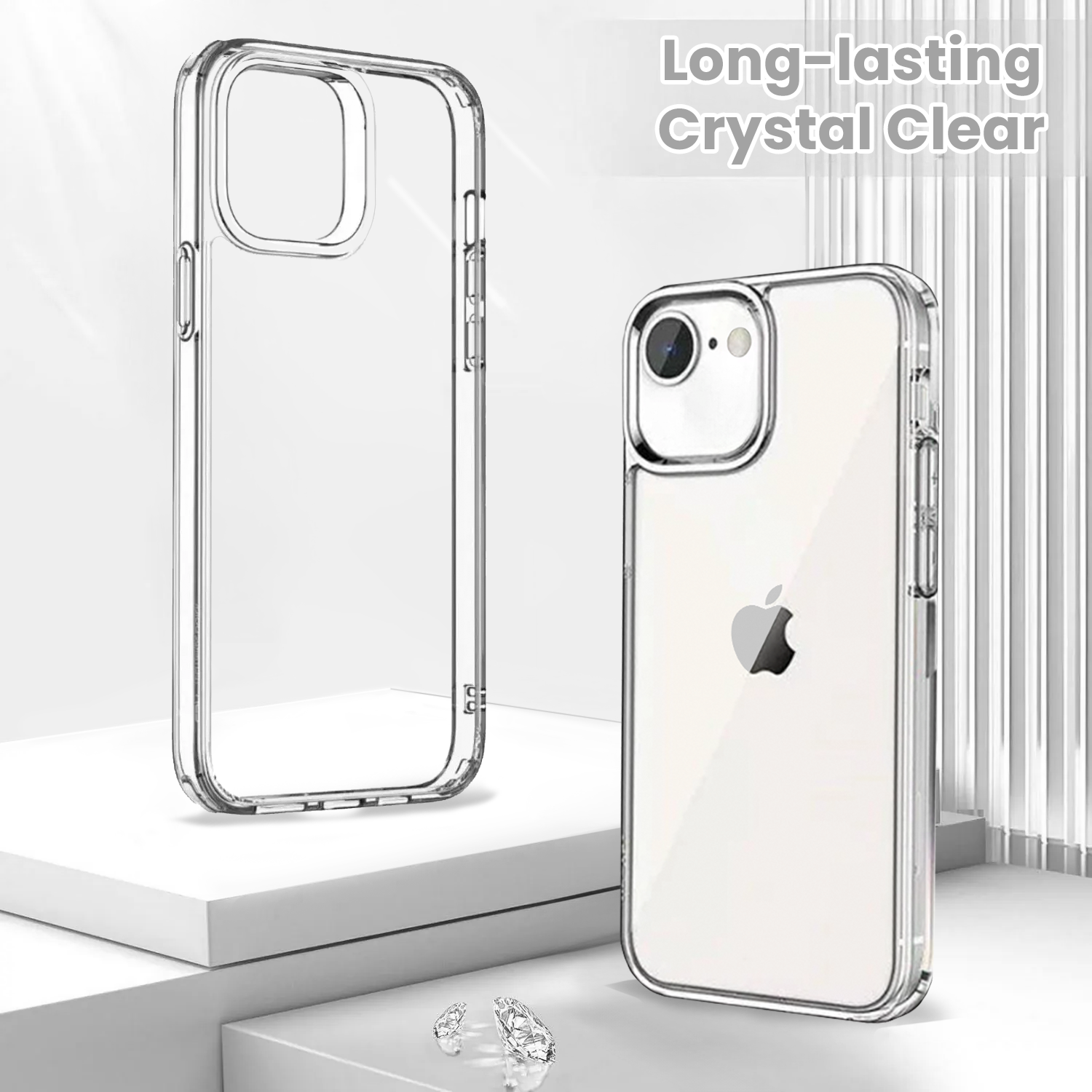 Entronix Case Compatible with iPhone 16E - [Hard Back] Slim Clear