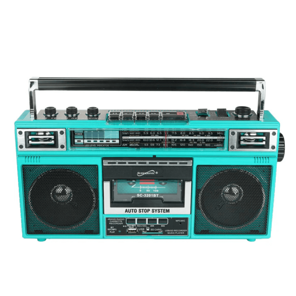 Supersonic 4 Band Radio & Cassette Player + Cassette To Mp3 Converter & Bluetooth