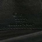 Microguccissima Crossbody Wallet Black