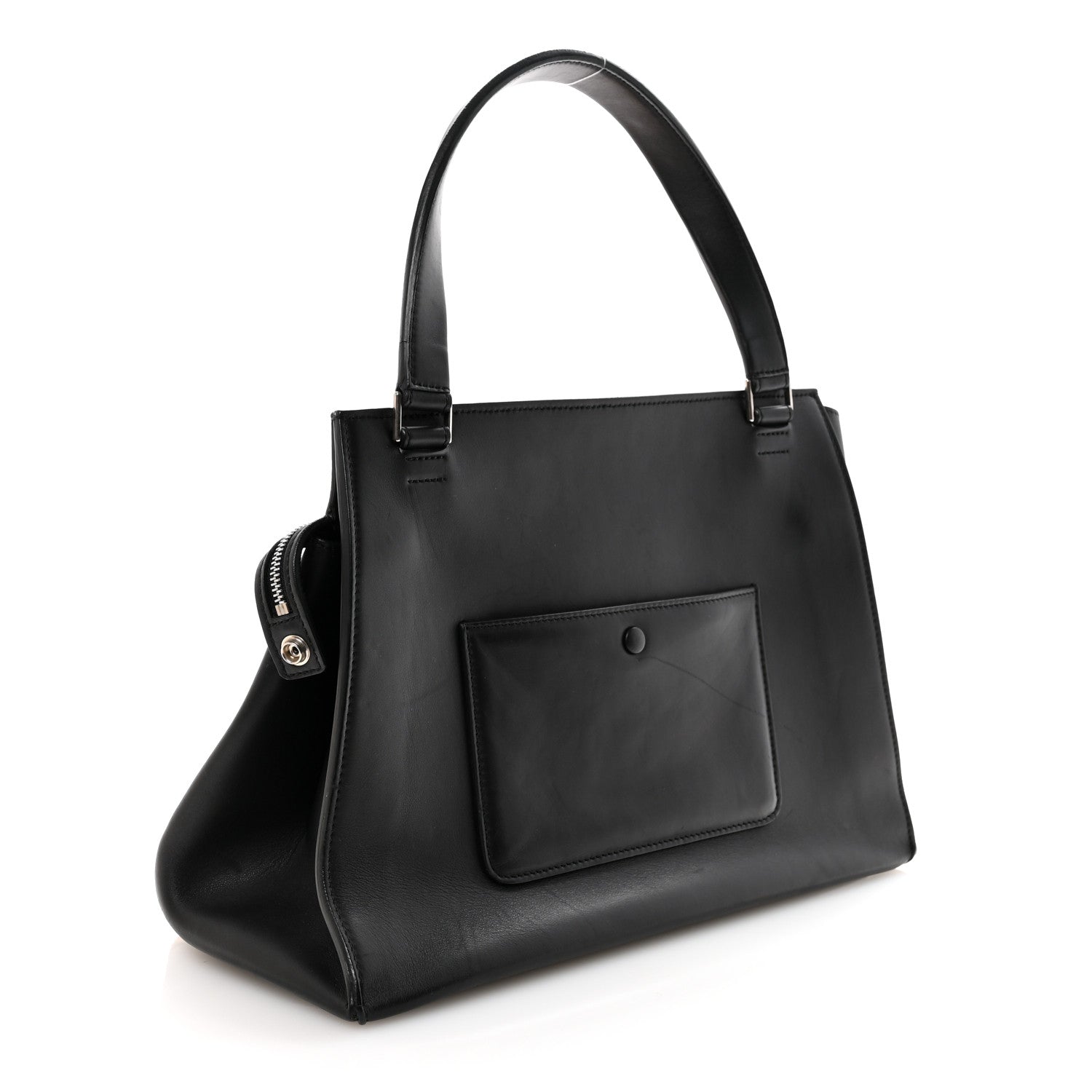 Pony Hair Calfskin Medium Edge Shoulder Bag Praline