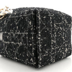 Tweed Cannage Small Vertical Toujours Black
