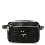 Soft Calfskin Impunture Diagramme Belt Bag Black
