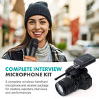 Movo WMX-7-TH-RX VHF Handheld Wireless Microphone System for Cameras