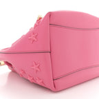 Calfskin Star Studded Bon Bon Bucket Bag Candy Pink