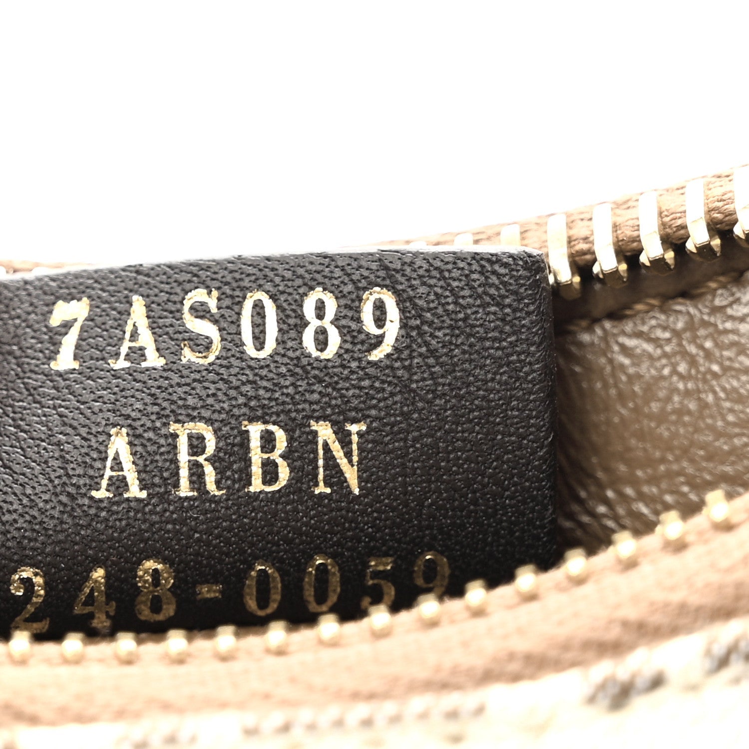 Fabric Jacquard FF 1974 Nano Fendigraphy Hobo Charm Beige
