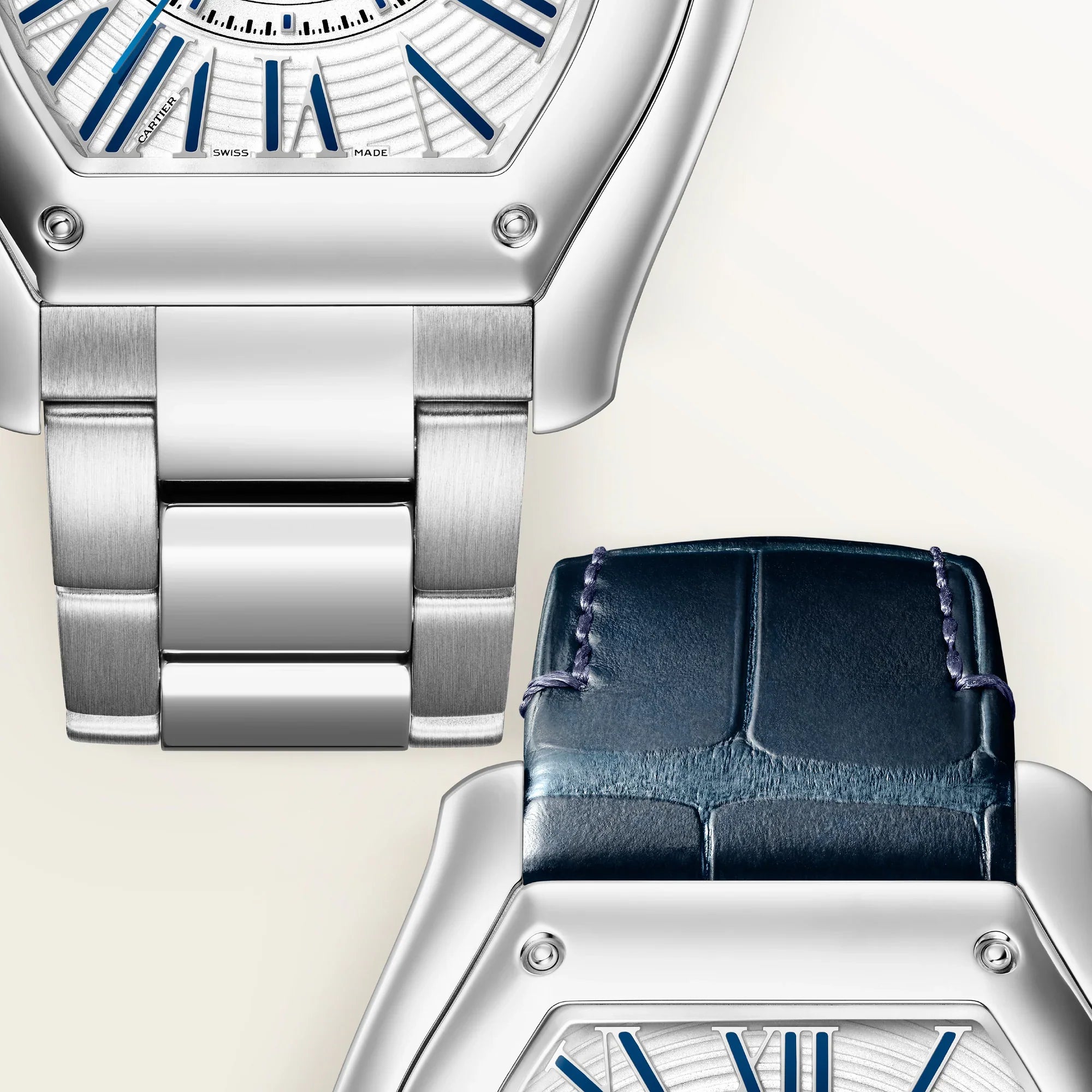 Roadster Large Model | 39mm, Stainless Steel, Silver Dial