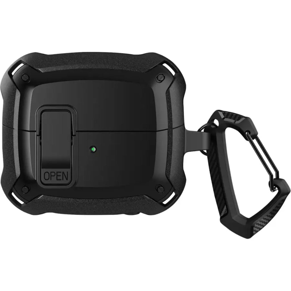 SAHARA - Raider Series Heavy Duty-Case for Samsung Galaxy Buds3 and Buds3 Pro Headphones - Scorpion Black