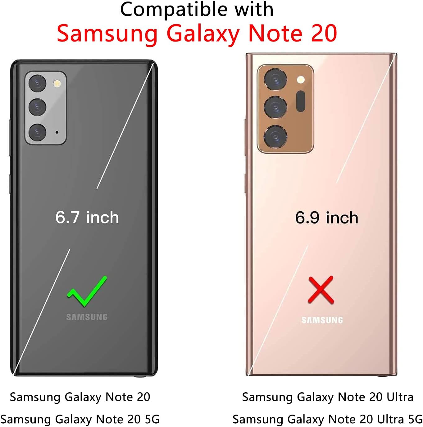 Entronix Case Compatible with Galaxy Note 20 - Triple-Layer Heavy Duty Protection