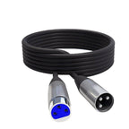 Microphone MIC 3-Pin Male To Female Cable Cord Connector Extension Shielded - 15ft