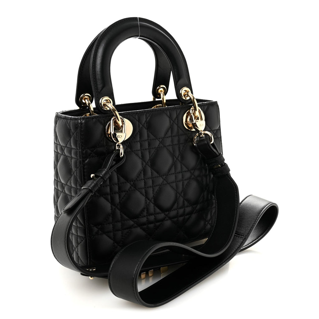 Lambskin Cannage Small My ABCDior Lady Dior Black