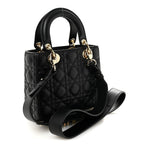 Lambskin Cannage Small My ABCDior Lady Dior Black