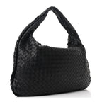 Nappa Intrecciato Medium Veneta Hobo Black