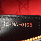 Lambskin Cannage Large Lady Dior Black