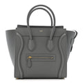 Baby Drummed Calfskin Micro Luggage Kohl