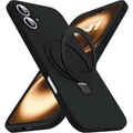Entronix [Magnetic] Case Compatible with iPhone 17 - Soft-Touch Liquid Silicone Gripstand