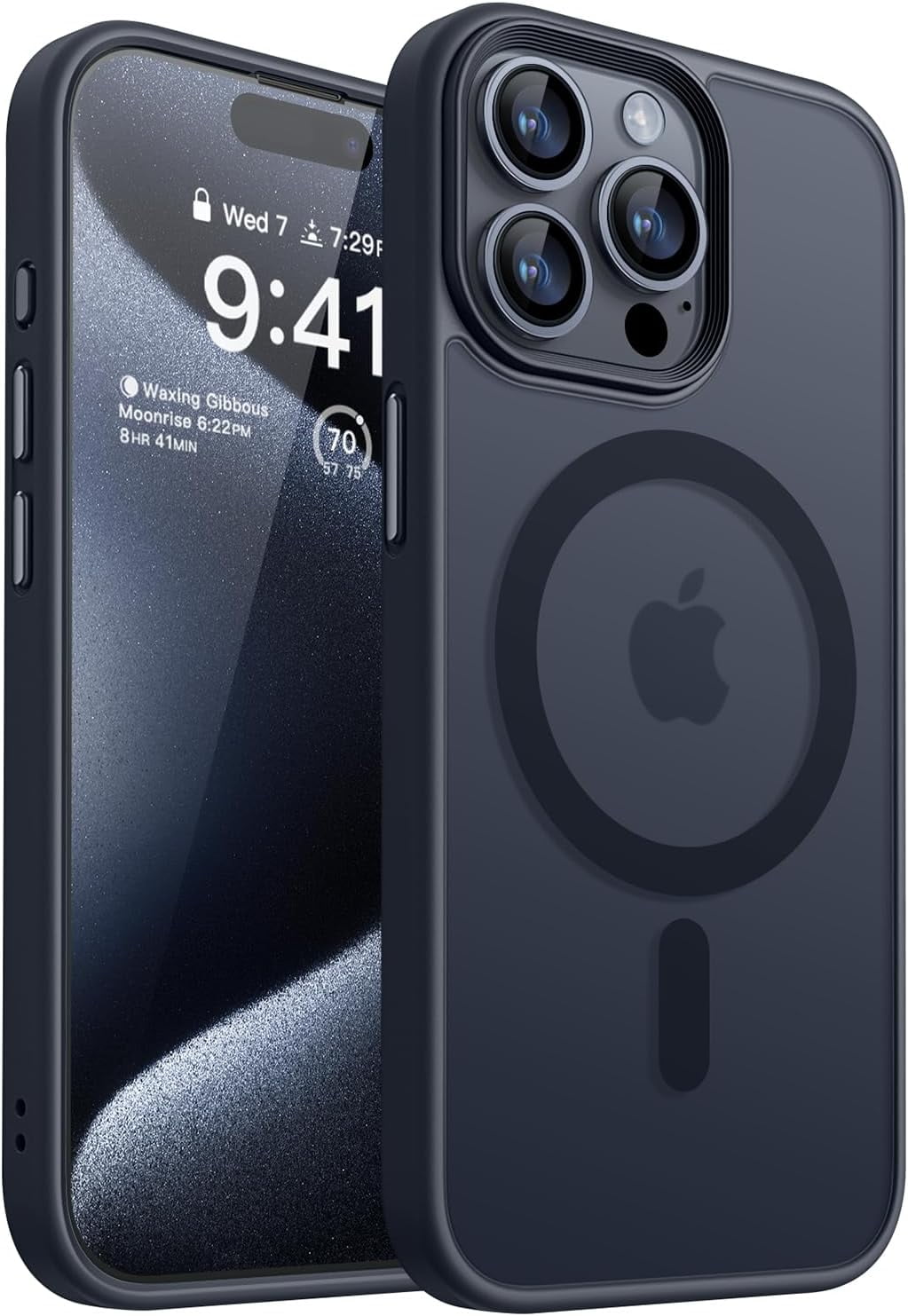 Entronix [Magnetic] Case Compatible with iPhone 15 Pro - Translucent Frosted Matte