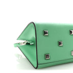 Hammered Calfskin Small The Studio Box Bag Fresh Mint