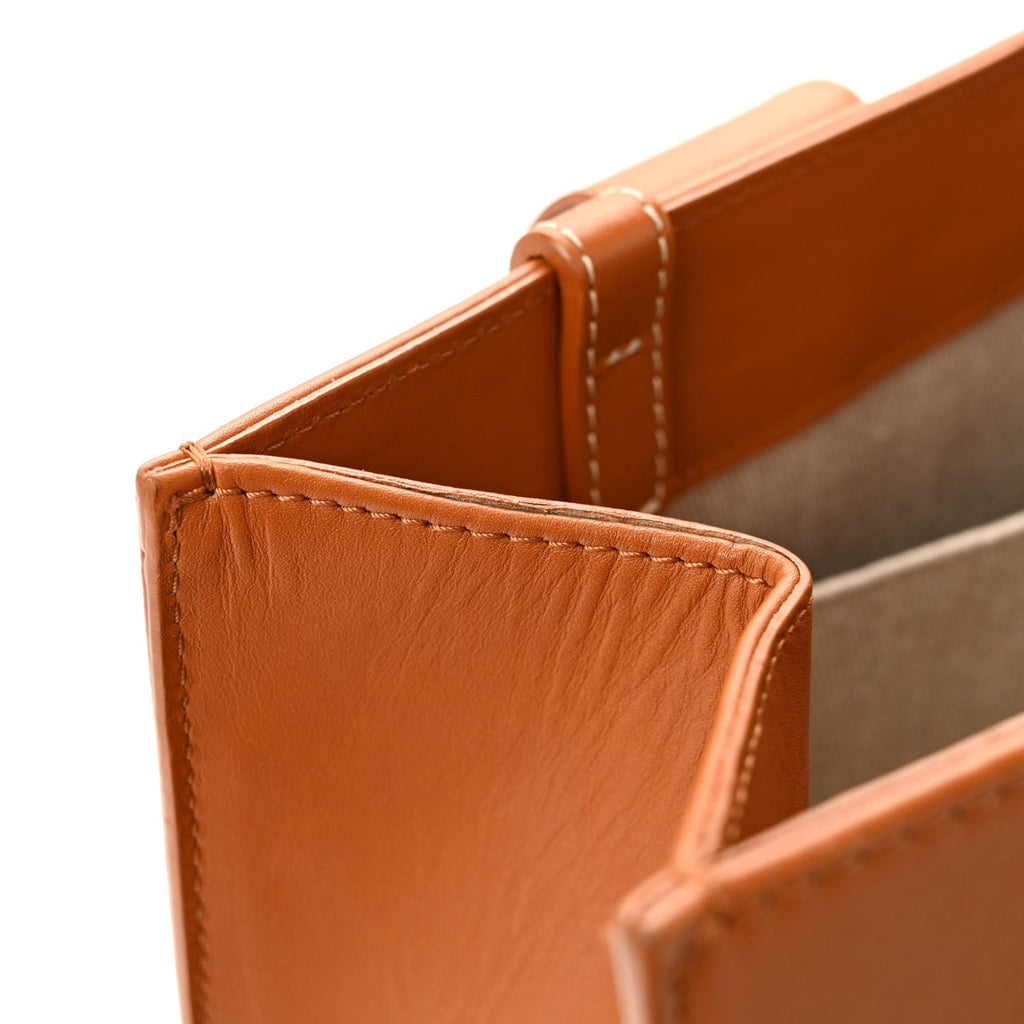 Calfskin Medium Woody Tote Caramel