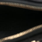 Velvet Crystal Quilted Chain Hobo Black