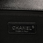 Caviar Quilted Medium Boy Flap Black