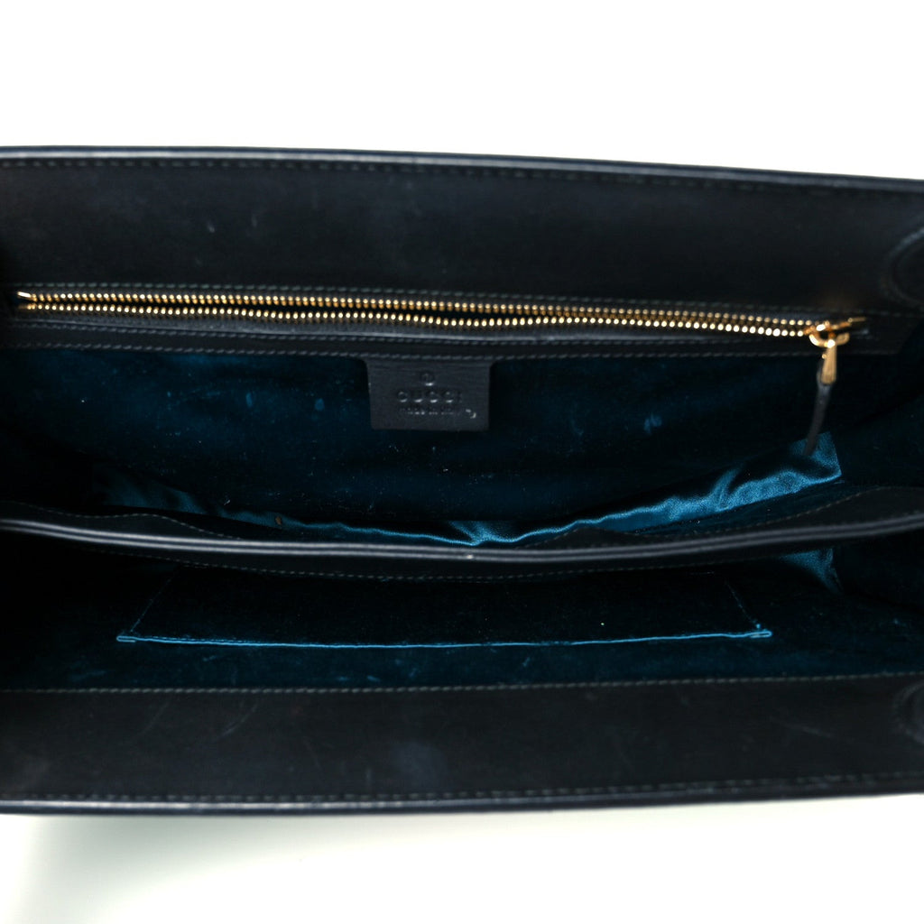 Suede Patent Web Medium Ophidia Chain Shoulder Bag New Shamarock Black