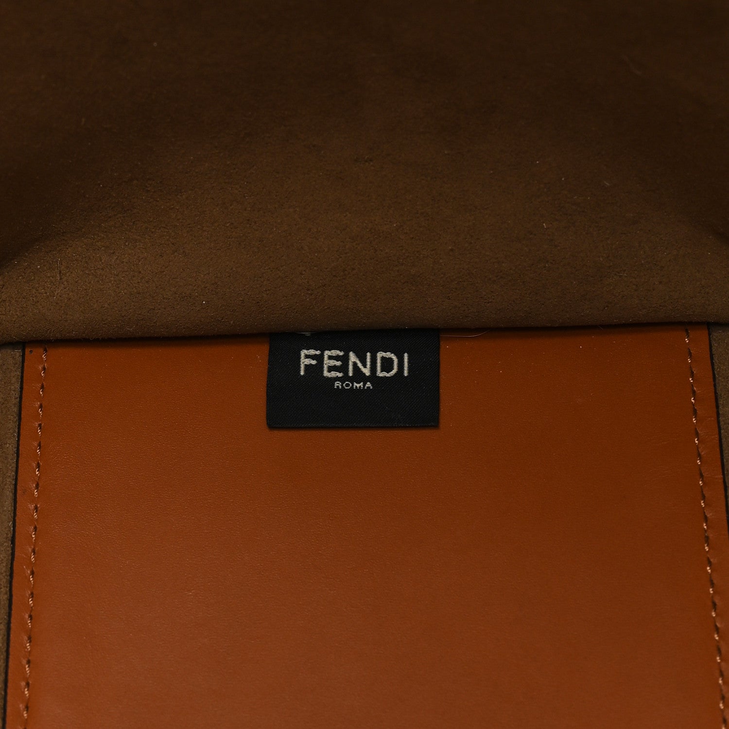 Vitello King Plexiglass Medium Fendi Sunshine Shopper Tote Cuoio