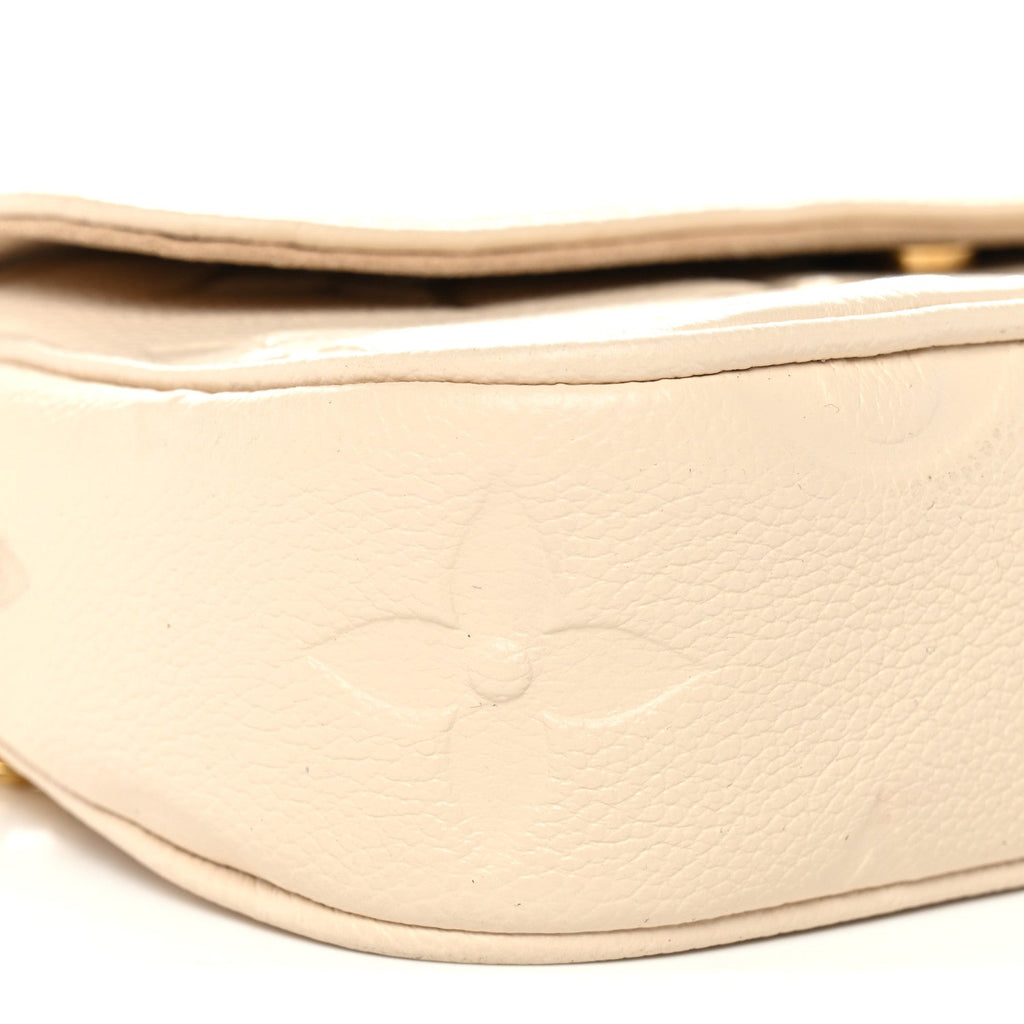 Empreinte Monogram Giant Ivy Wallet On Chain Cream